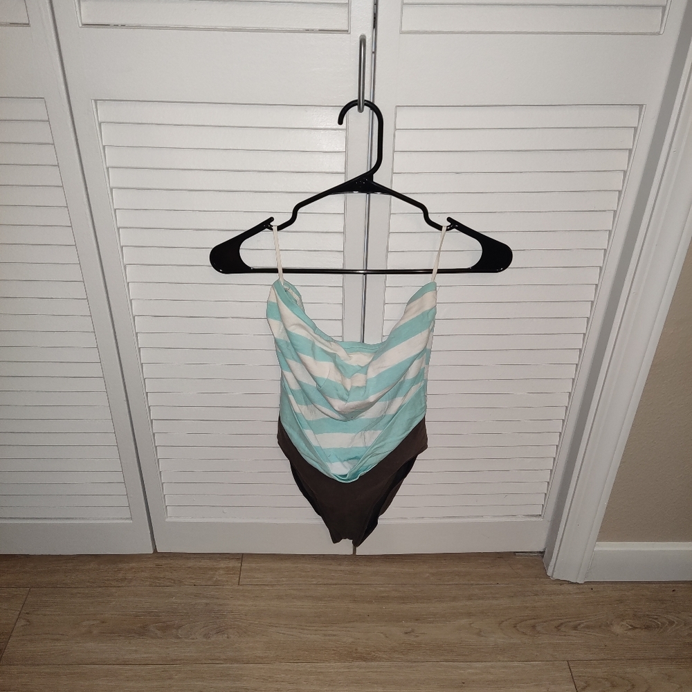 Strapless One Piece Swimsuit